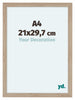 Como MDF Cadre Photo 21x29 7cm A4 Chene Clair De Face Mesure | Yourdecoration.fr