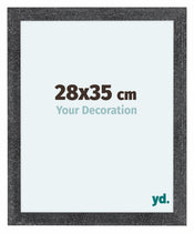 Como MDF Cadre Photo 28x35cm Gris Patine De Face Mesure | Yourdecoration.fr