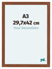 Como MDF Cadre Photo 29 7x42cm A3 Noyer De Face Mesure | Yourdecoration.fr