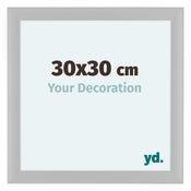 Como MDF Cadre Photo 30x30cm Blanc Mat De Face Mesure | Yourdecoration.fr
