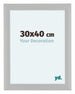 Como MDF Cadre Photo 30x40cm Blanc Grain de Bois De Face Mesure | Yourdecoration.fr