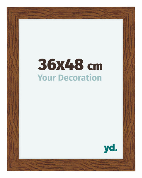 Como MDF Cadre Photo 36x48cm Chene Rustique De Face Mesure | Yourdecoration.fr