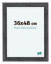 Como MDF Cadre Photo 36x48cm Gris Patine De Face Mesure | Yourdecoration.fr