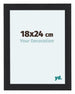 Como MDF Cadre Photo 36x48cm Noir Grain de Bois De Face Mesure | Yourdecoration.fr