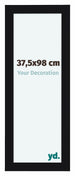 Como MDF Cadre Photo 37 5x98cm Noir Brillant De Face Mesure | Yourdecoration.fr