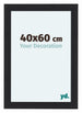 Como MDF Cadre Photo 40x60cm Noir Grain De Bois De Face Mesure | Yourdecoration.fr