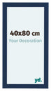 Como MDF Cadre Photo 40x80cm Bleu Fonce Patine De Face Mesure | Yourdecoration.fr