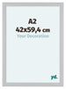 Como MDF Cadre Photo 42x59 4cm A2 Blanc Mat De Face Mesure | Yourdecoration.fr