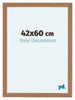 Como MDF Cadre Photo 42x60cm Noyer Clair De Face Mesure | Yourdecoration.fr
