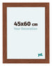 Como MDF Cadre Photo 45x60cm Noyer De Face Mesure | Yourdecoration.fr