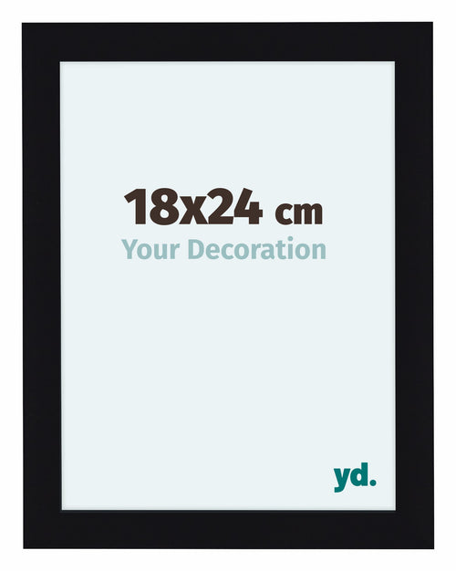 Como MDF Cadre Photo 48x64cm Noir Brillant De Face Mesure | Yourdecoration.fr