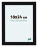 Como MDF Cadre Photo 48x64cm Noir Brillant De Face Mesure | Yourdecoration.fr