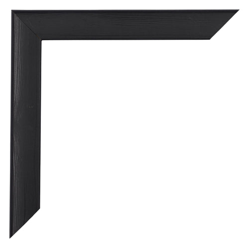 Como MDF Cadre Photo 48x64cm Noir Grain de Bois Coin | Yourdecoration.fr
