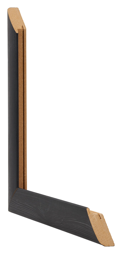 Como MDF Cadre Photo 48x67cm Noir Grain de Bois Intersection | Yourdecoration.fr