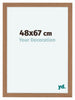 Como MDF Cadre Photo 48x67cm Noyer Clair De Face Mesure | Yourdecoration.fr