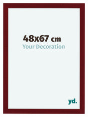 Como MDF Cadre Photo 48x67cm Vin Rouge Patine De Face Mesure | Yourdecoration.fr