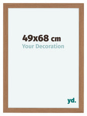 Como MDF Cadre Photo 49x68cm Noyer Clair De Face Mesure | Yourdecoration.fr