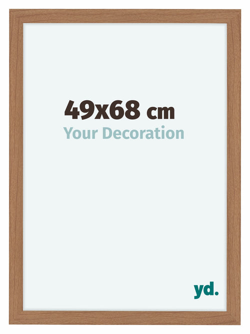 Como MDF Cadre Photo 49x68cm Noyer Clair De Face Mesure | Yourdecoration.fr