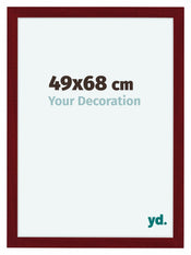 Como MDF Cadre Photo 49x68cm Vin Rouge Patine De Face Mesure | Yourdecoration.fr