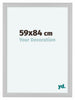 Como MDF Cadre Photo 59x84cm Blanc Brillant De Face Mesure | Yourdecoration.fr