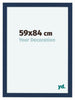 Como MDF Cadre Photo 59x84cm Bleu fonce patine De Face Mesure | Yourdecoration.fr
