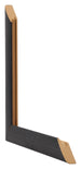 Como MDF Cadre Photo 59x84cm Noir Grain de Bois Intersection | Yourdecoration.fr
