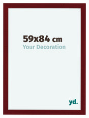 Como MDF Cadre Photo 59x84cm Vin Rouge Patine De Face Mesure | Yourdecoration.fr