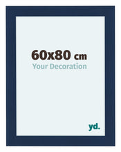 Como MDF Cadre Photo 60x80cm Bleu Fonce Patine De Face Mesure | Yourdecoration.fr