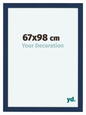 Como MDF Cadre Photo 67x98cm Bleu fonce patine De Face Mesure | Yourdecoration.fr