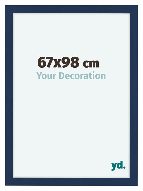 Como MDF Cadre Photo 67x98cm Bleu fonce patine De Face Mesure | Yourdecoration.fr