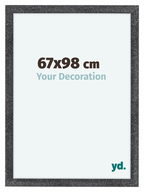 Como MDF Cadre Photo 67x98cm Gris Patine De Face Mesure | Yourdecoration.fr