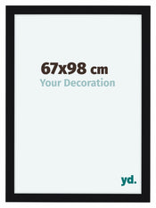 Como MDF Cadre Photo 67x98cm Noir Brillant De Face Mesure | Yourdecoration.fr