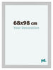 Como MDF Cadre Photo 68x98cm Blanc Brillant De Face Mesure | Yourdecoration.fr