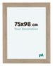 Como MDF Cadre Photo 75x98cm Chene Clair De Face Mesure | Yourdecoration.fr