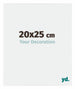 Evry Plastique Cadre Photo 20x25cm Blanc Brillant De Face Mesure | Yourdecoration.fr