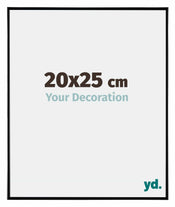 Evry Plastique Cadre Photo 20x25cm Noir Tres Brillant De Face Mesure | Yourdecoration.fr