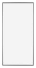 Evry Plastique Cadre Photo 20x40cm Argent De Face | Yourdecoration.fr