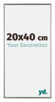 Evry Plastique Cadre Photo 20x40cm Champagne De Face Mesure | Yourdecoration.fr