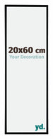 Evry Plastique Cadre Photo 20x60cm Noir Mat De Face Mesure_ | Yourdecoration.fr