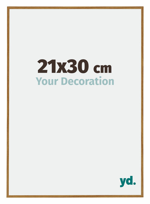 Evry Plastique Cadre Photo 21x30cm Hêtre Clairo De Face Mesure | Yourdecoration.fr