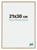Evry Plastique Cadre Photo 21x30cm Hêtre Clairo De Face Mesure | Yourdecoration.fr