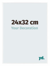 Evry Plastique Cadre Photo 24x32cm Blanc Brillant De Face Mesure | Yourdecoration.fr