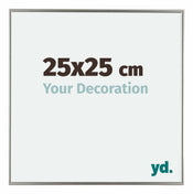 Evry Plastique Cadre Photo 25x25cm Champagne De Face Mesure | Yourdecoration.fr