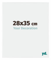Evry Plastique Cadre Photo 28x35cm Blanc Brillant De Face Mesure | Yourdecoration.fr