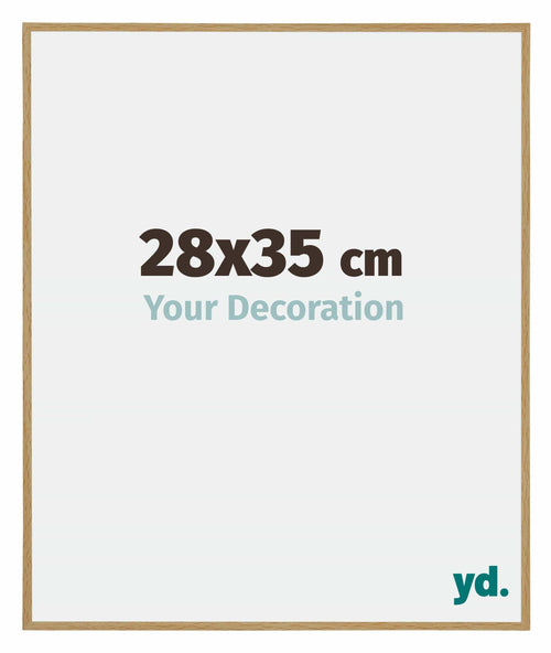 Evry Plastique Cadre Photo 28x35cm Hêtre Clairo De Face Mesure | Yourdecoration.fr