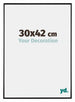 Evry Plastique Cadre Photo 30x42cm Noir Tres Brillant De Face Mesure | Yourdecoration.fr