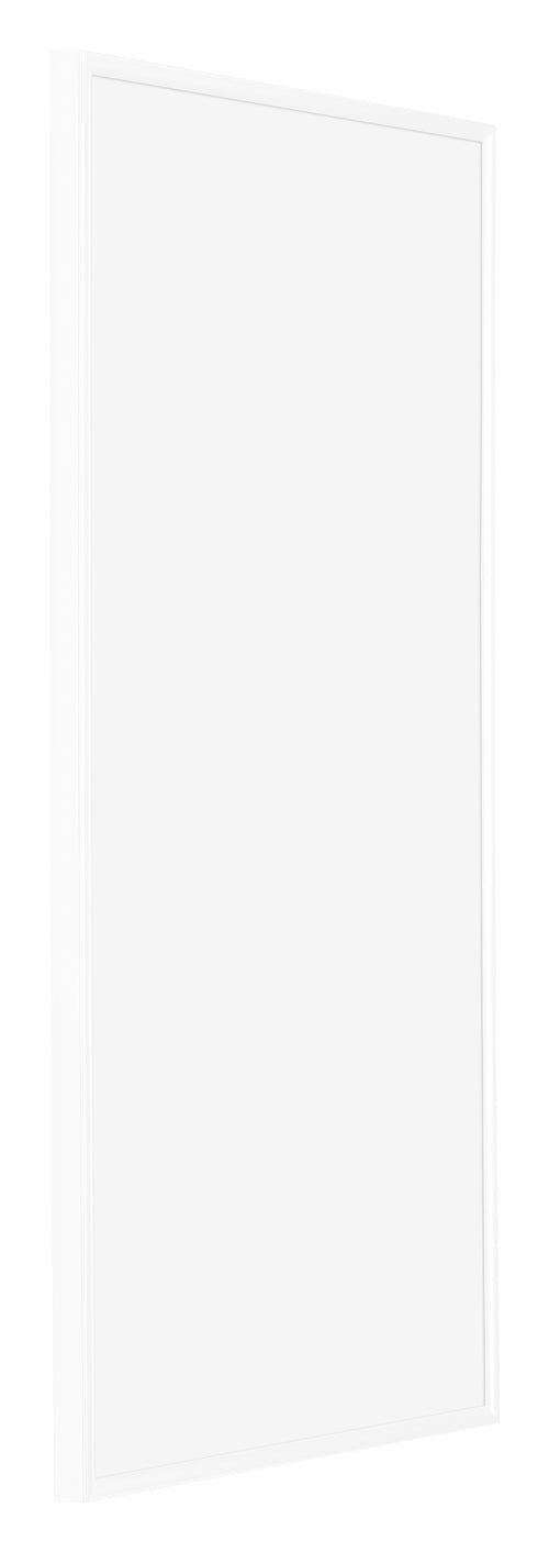 Evry Plastique Cadre Photo 30x60cm Blanc Brillant De Face Oblique | Yourdecoration.fr