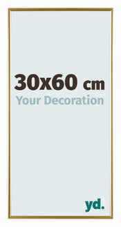Evry Plastique Cadre Photo 30x60cm Or De Face Mesure | Yourdecoration.fr