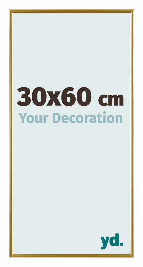 Evry Plastique Cadre Photo 30x60cm Or De Face Mesure | Yourdecoration.fr