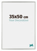 Evry Plastique Cadre Photo 35x50cm Champagne De Face Mesure | Yourdecoration.fr